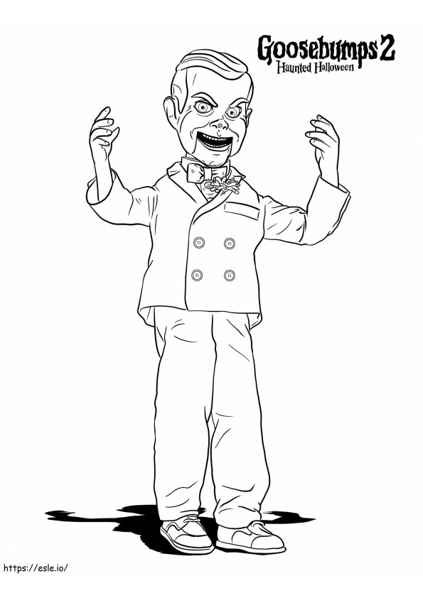 Slappy coloring page