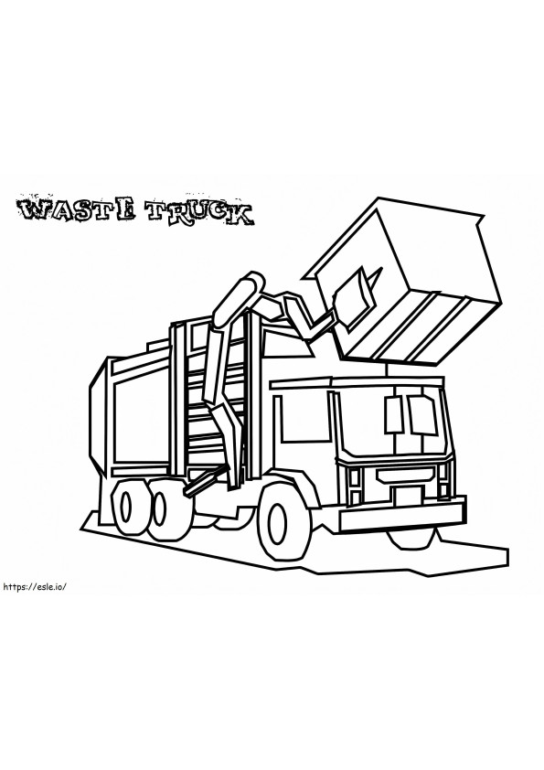 Garbage Truck coloring page