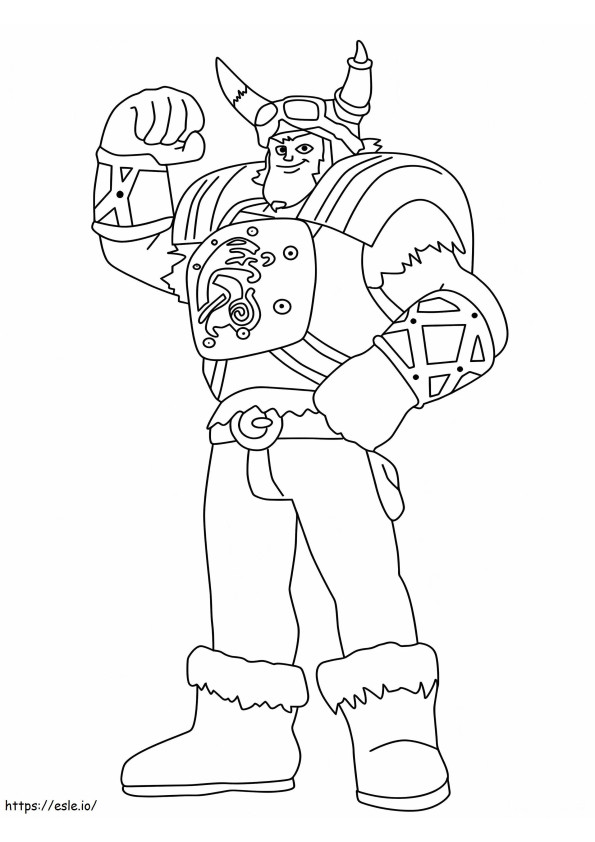 Cool Crogar From Zak Storm coloring page