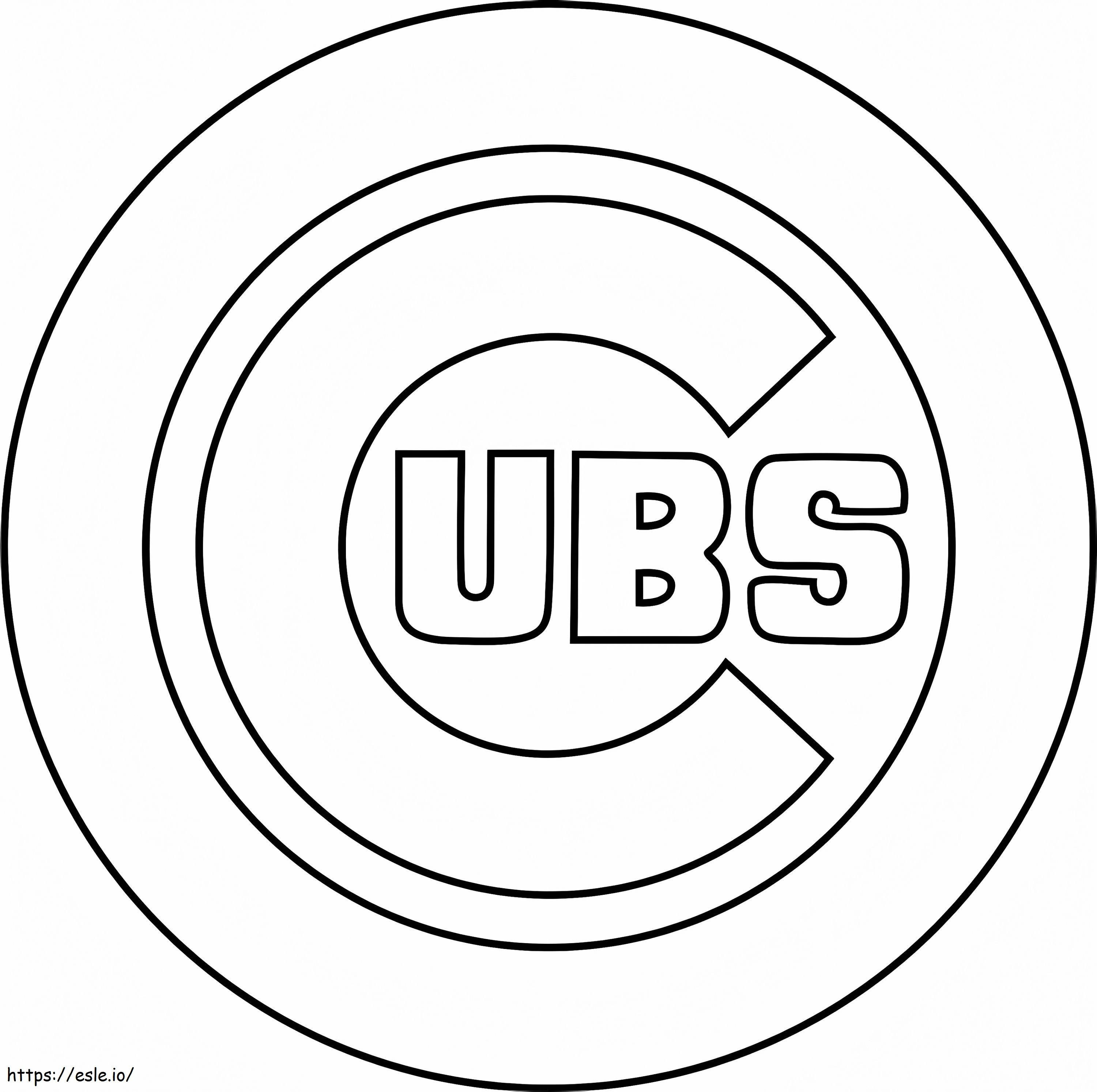 Chicago Cubs Logo coloring page