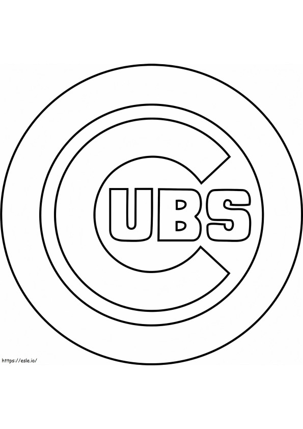 Logo Chicago Cubs Gambar Mewarnai