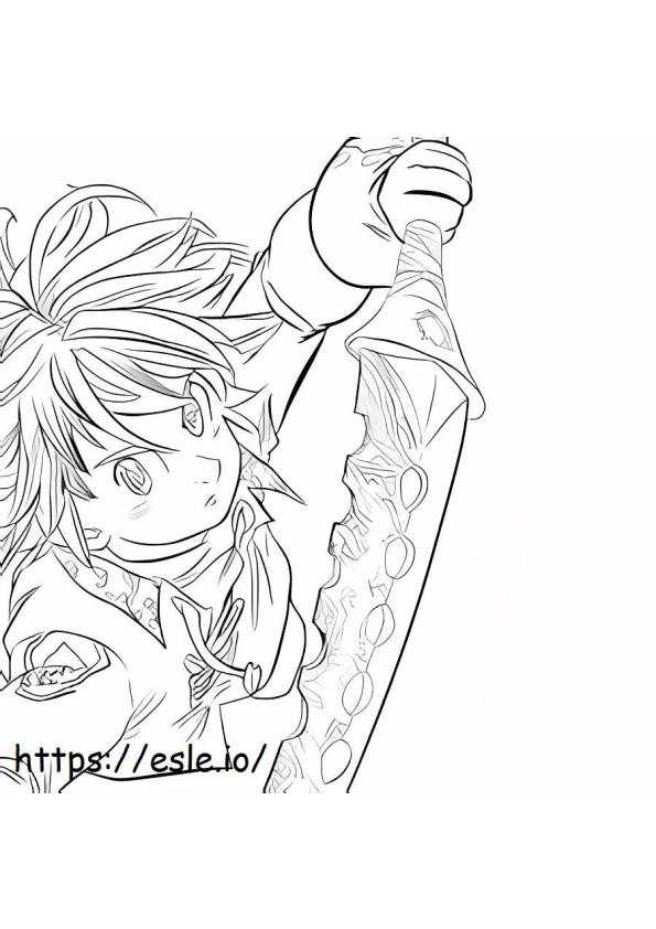 Leader Of The Seven Deadly Sins coloring page