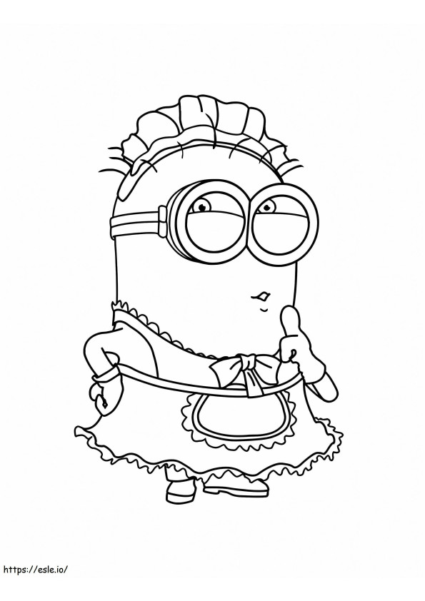 Minion Carries A Servant coloring page