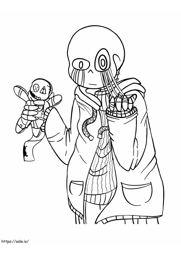 Sans And Toy coloring page