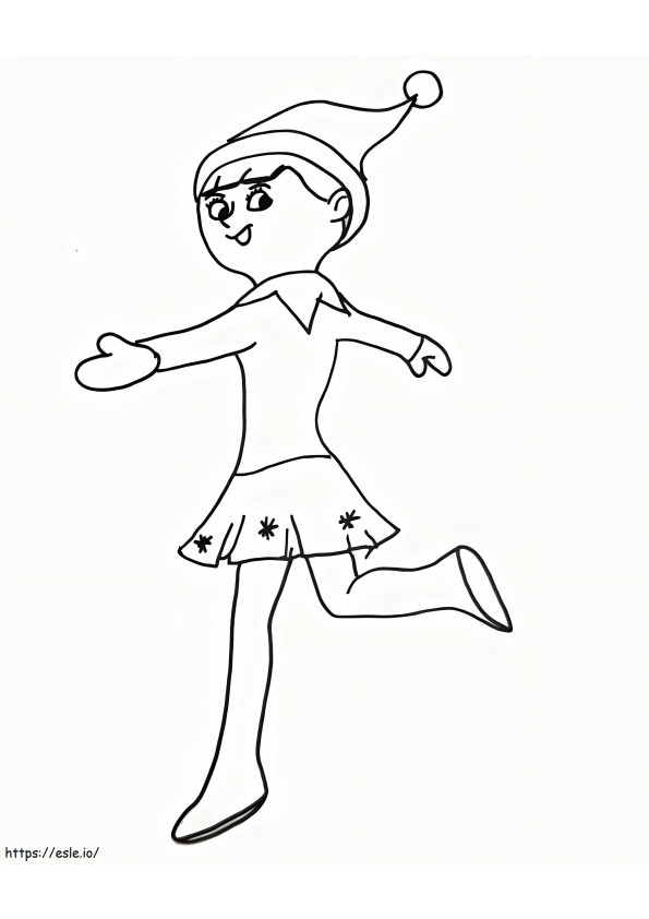 Amazing Elf On The Shelf coloring page