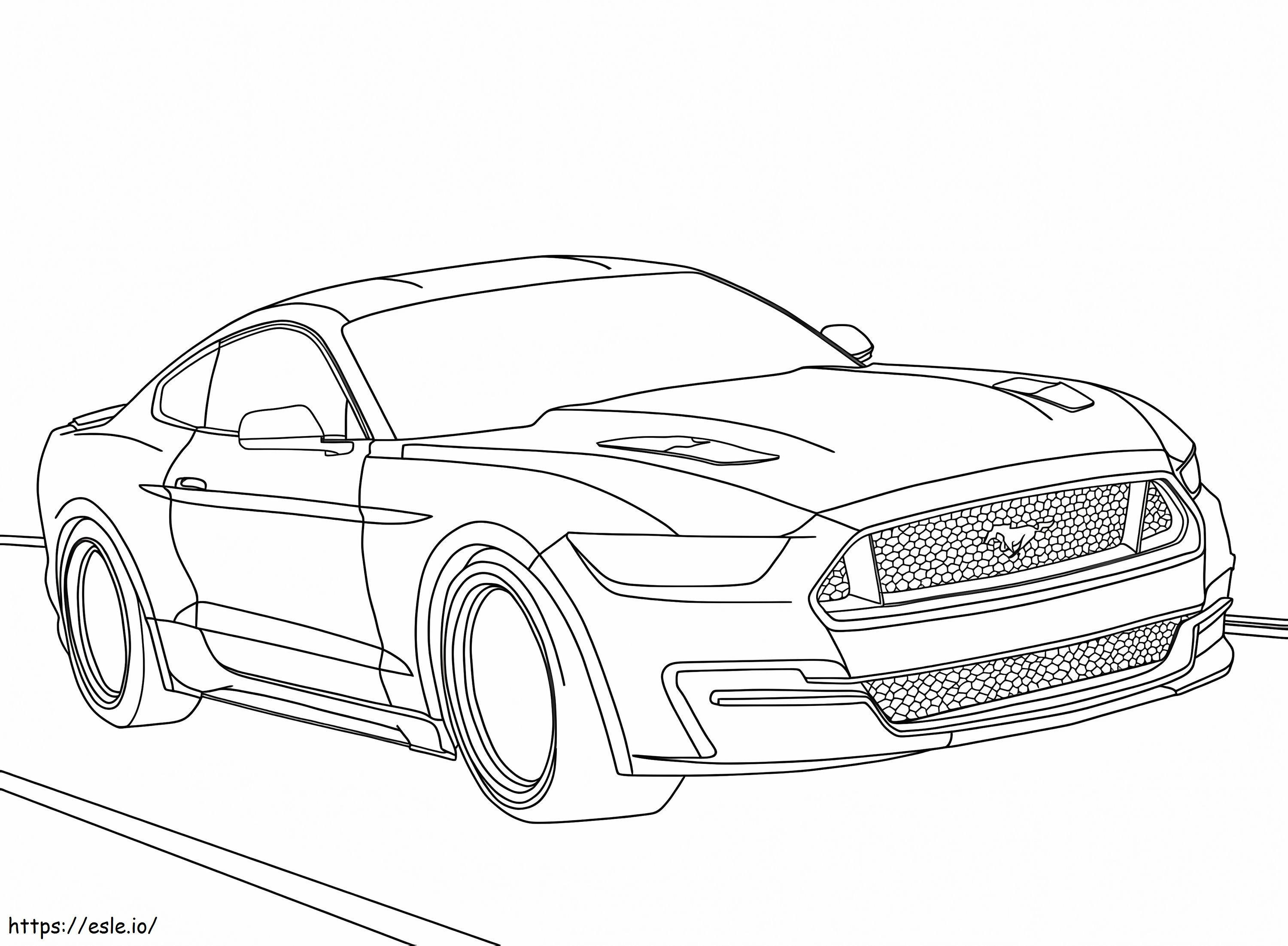 Coloriage Ford Mustang 2015 à imprimer dessin