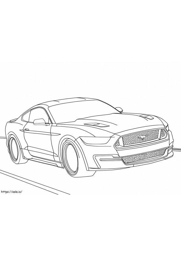 フォード マスタング 2015 ぬりえ - 塗り絵
