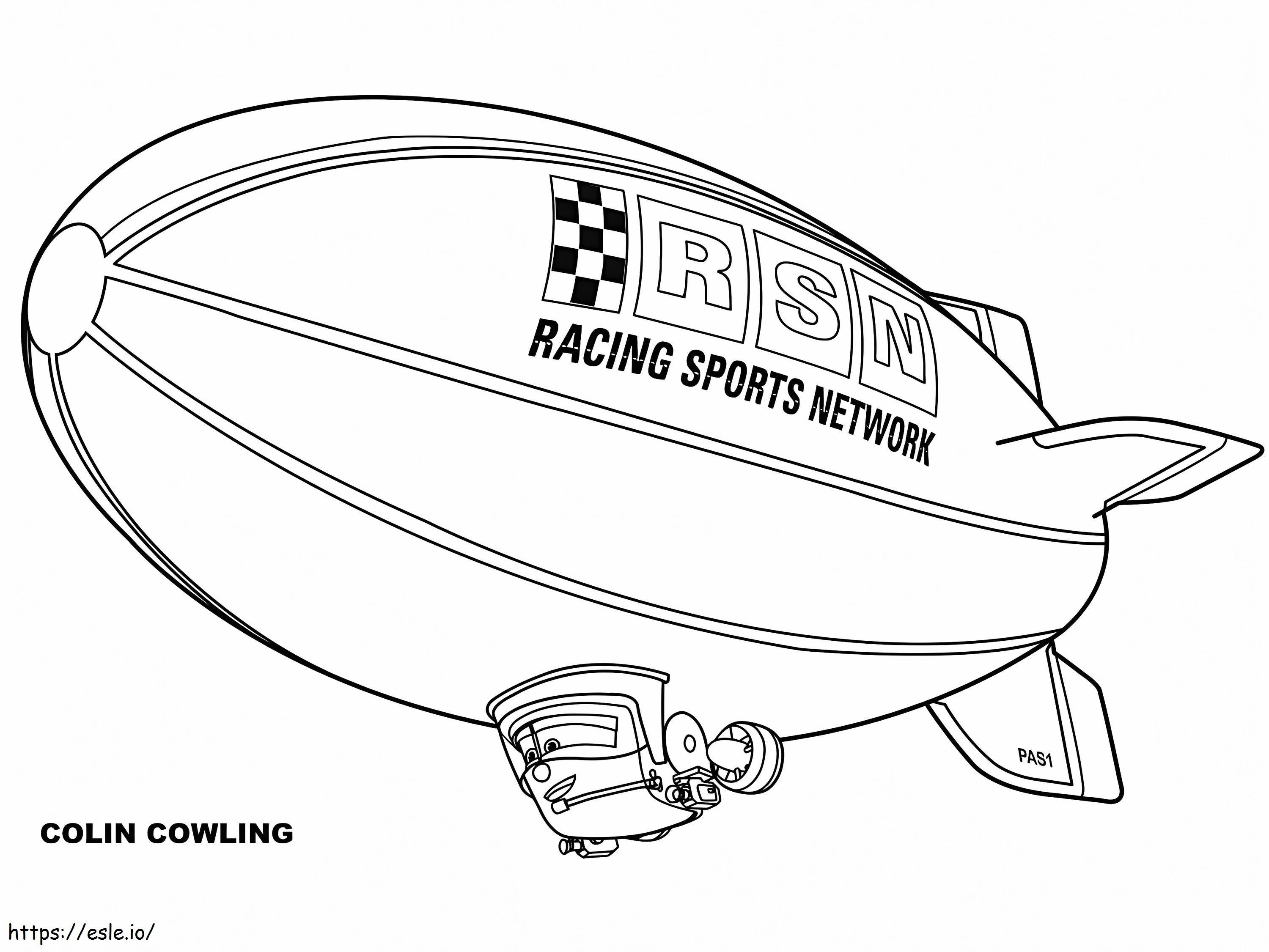 Blimp Colin Cowling coloring page