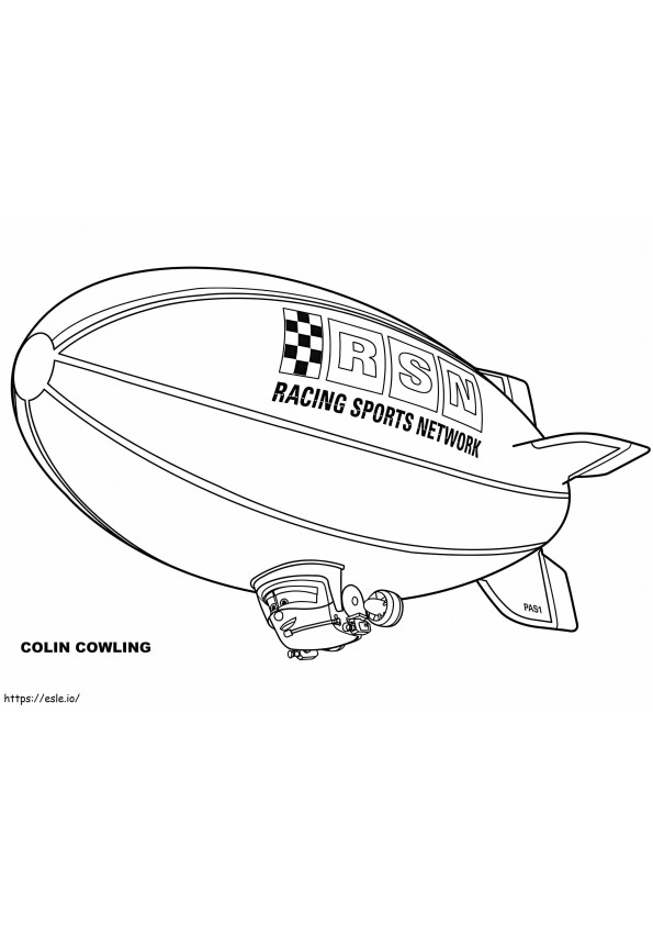Coloriage Dirigeable Colin Cowling à imprimer dessin