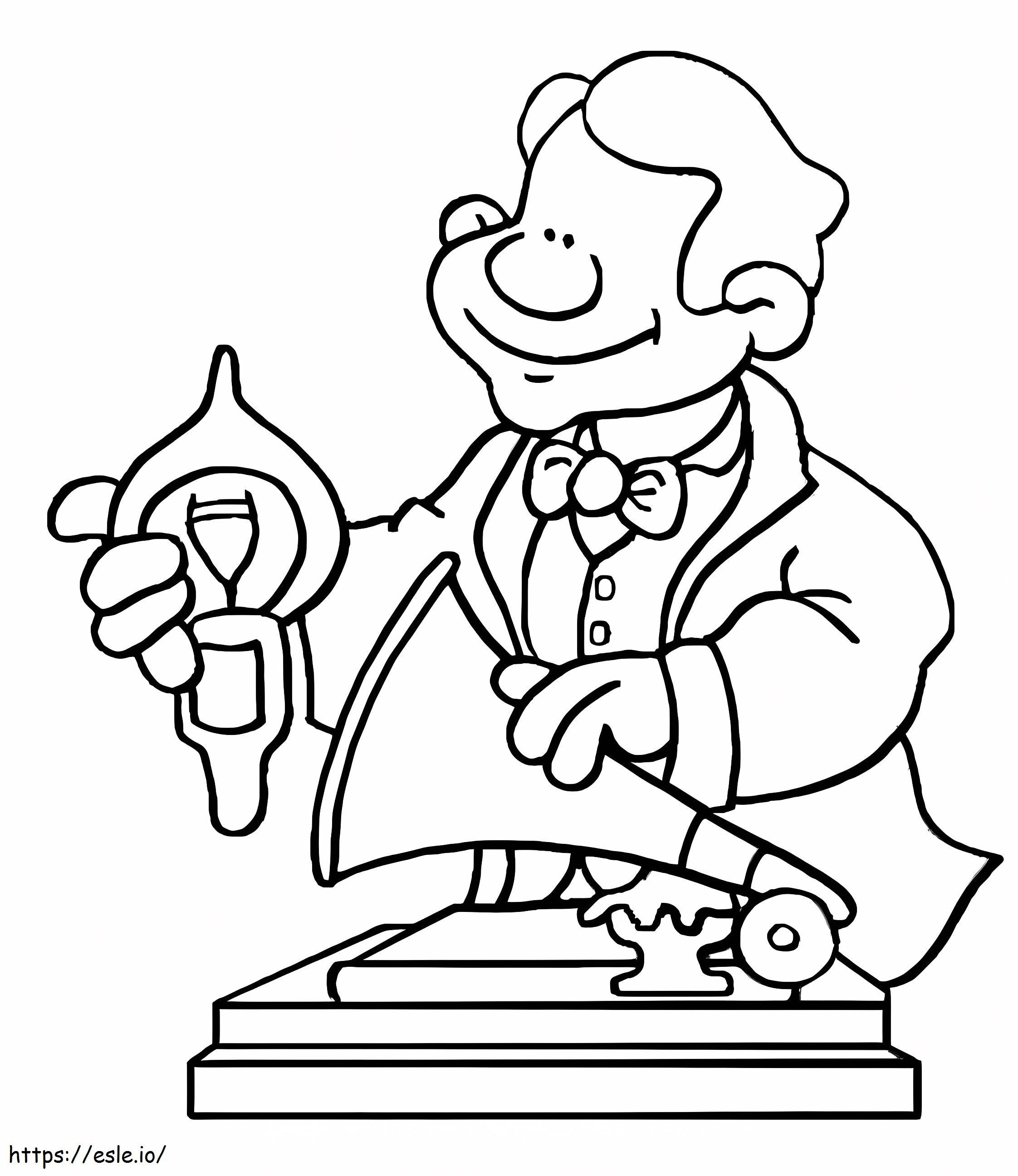 Thomas Edison To Color coloring page