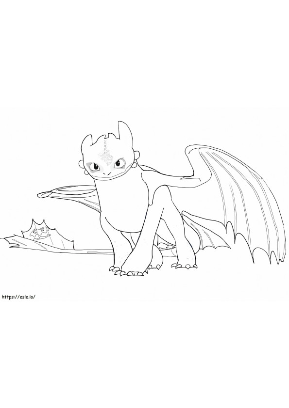 Amazing Toothless coloring page
