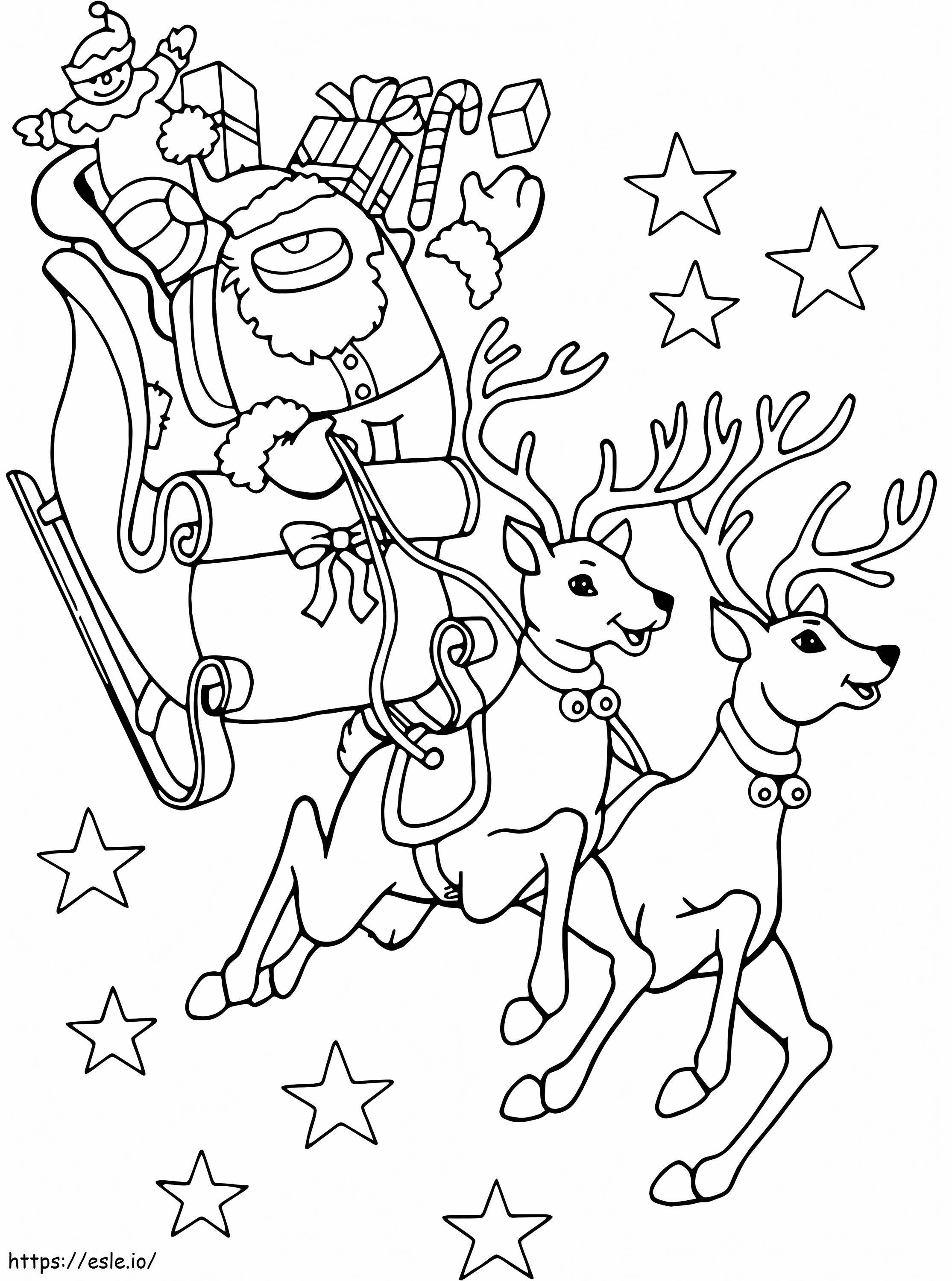 Christmas Among Us coloring page