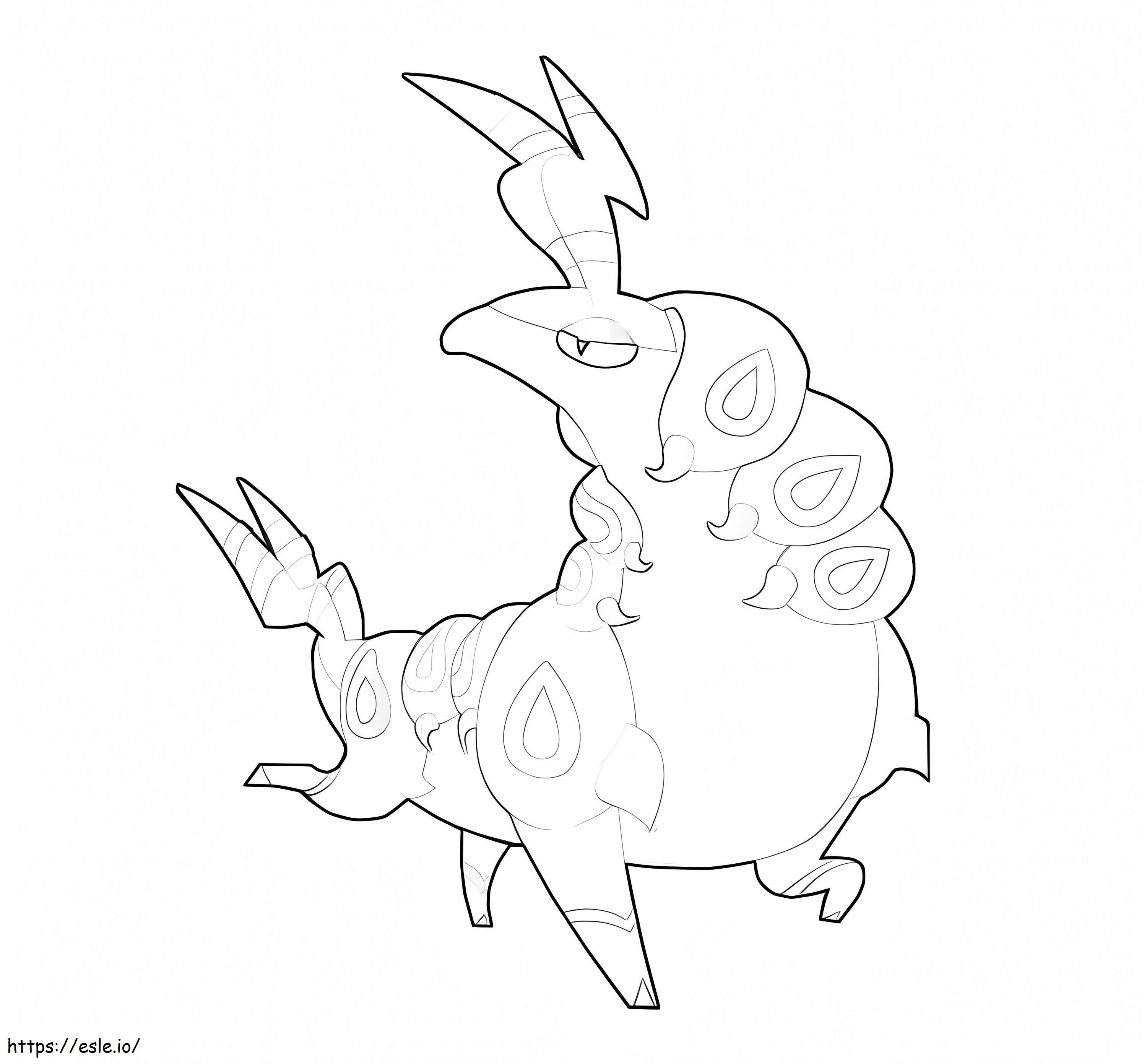 Coloriage Pokémon Scolipède 3 à imprimer dessin