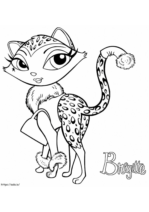 Brigitte From Bratz Petz coloring page