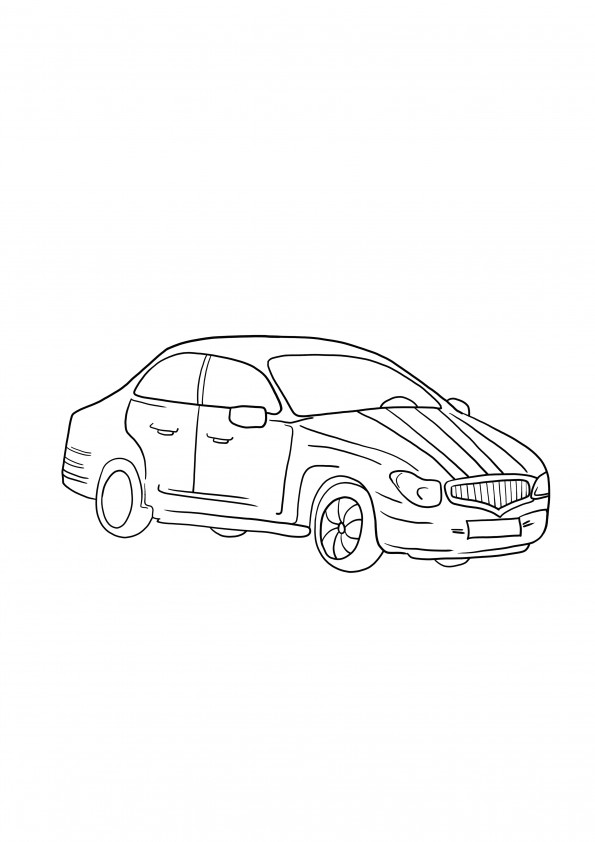 Small car coloring for free