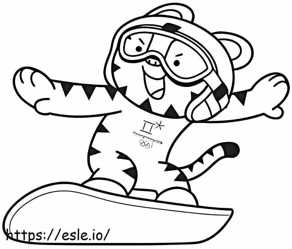 Mascot Of The Winter Olympics coloring page
