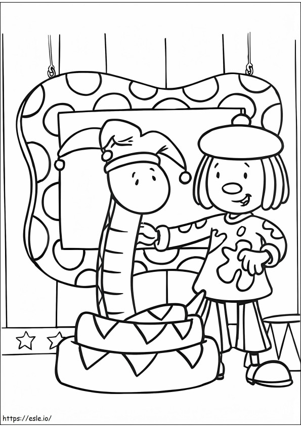 JoJo Tickle And Bal Boa coloring page