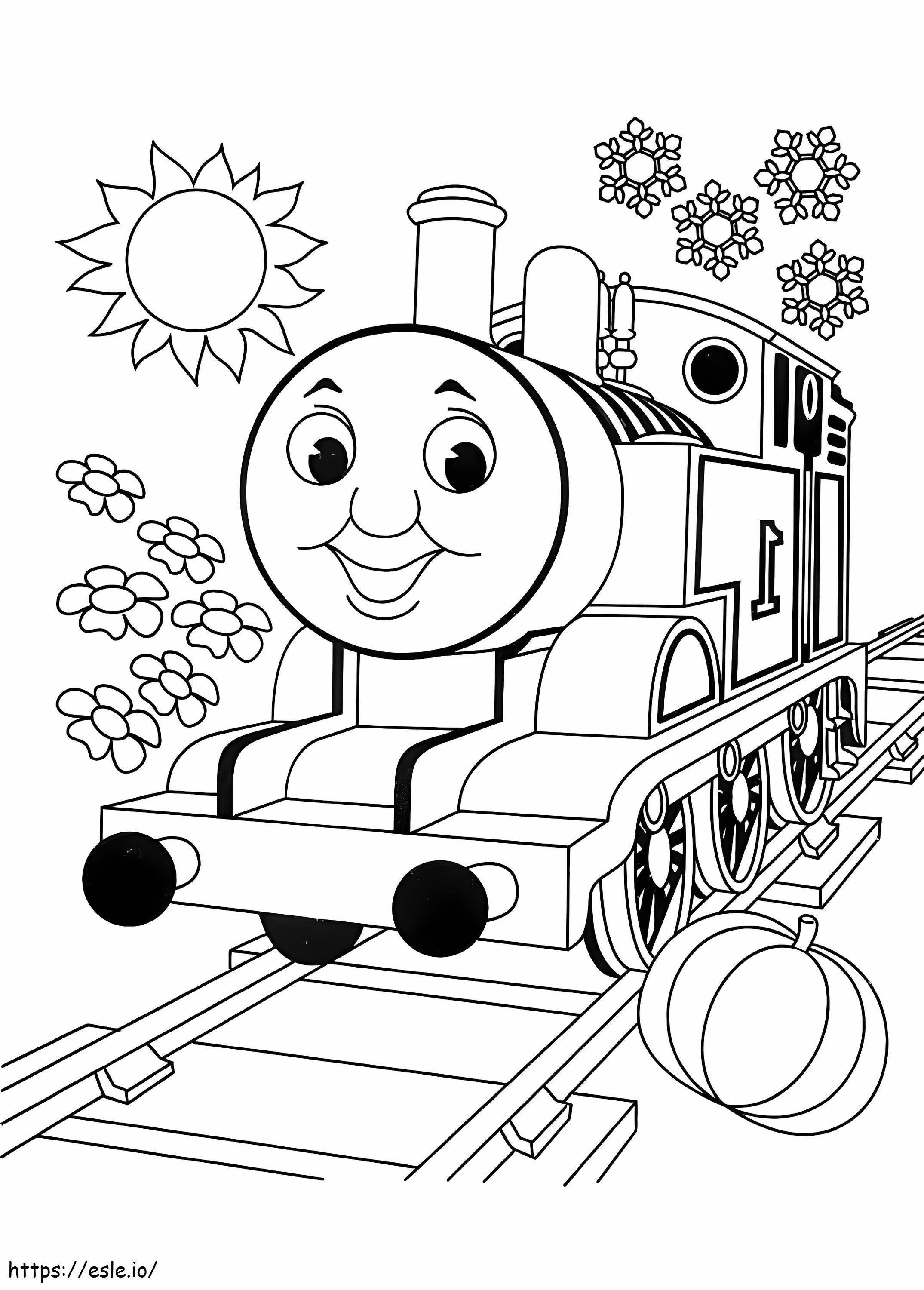 Thomas A vonat színező oldala 6 kifestő