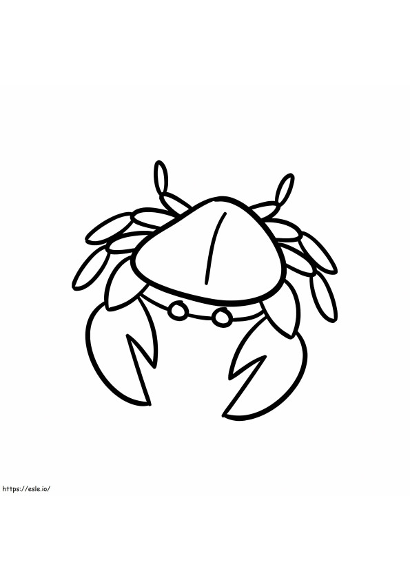 Printable Crab coloring page