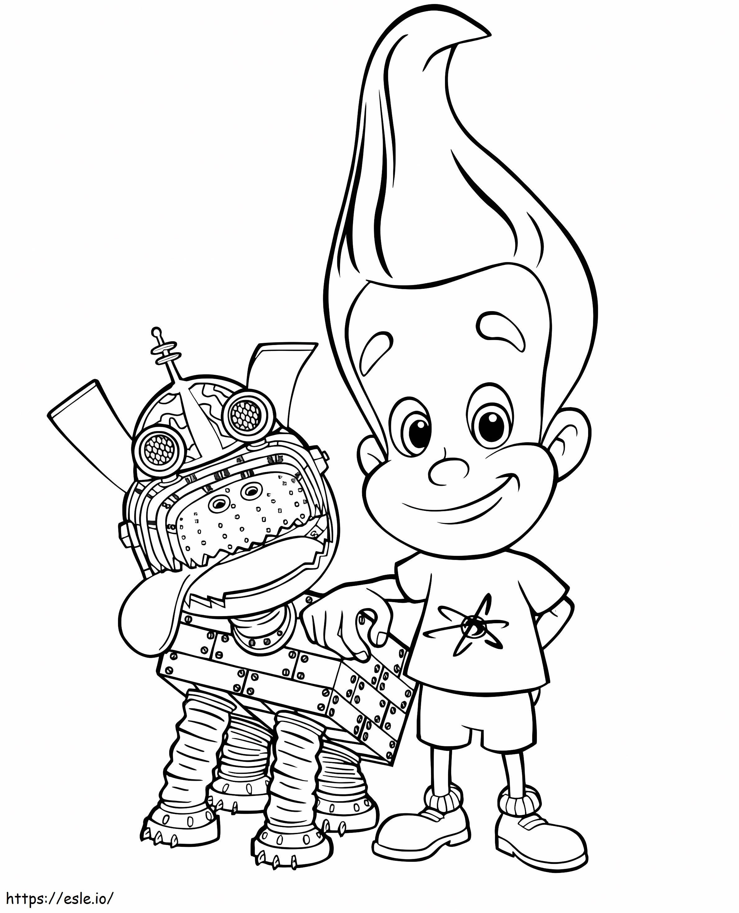 Jimmy And Goddard coloring page