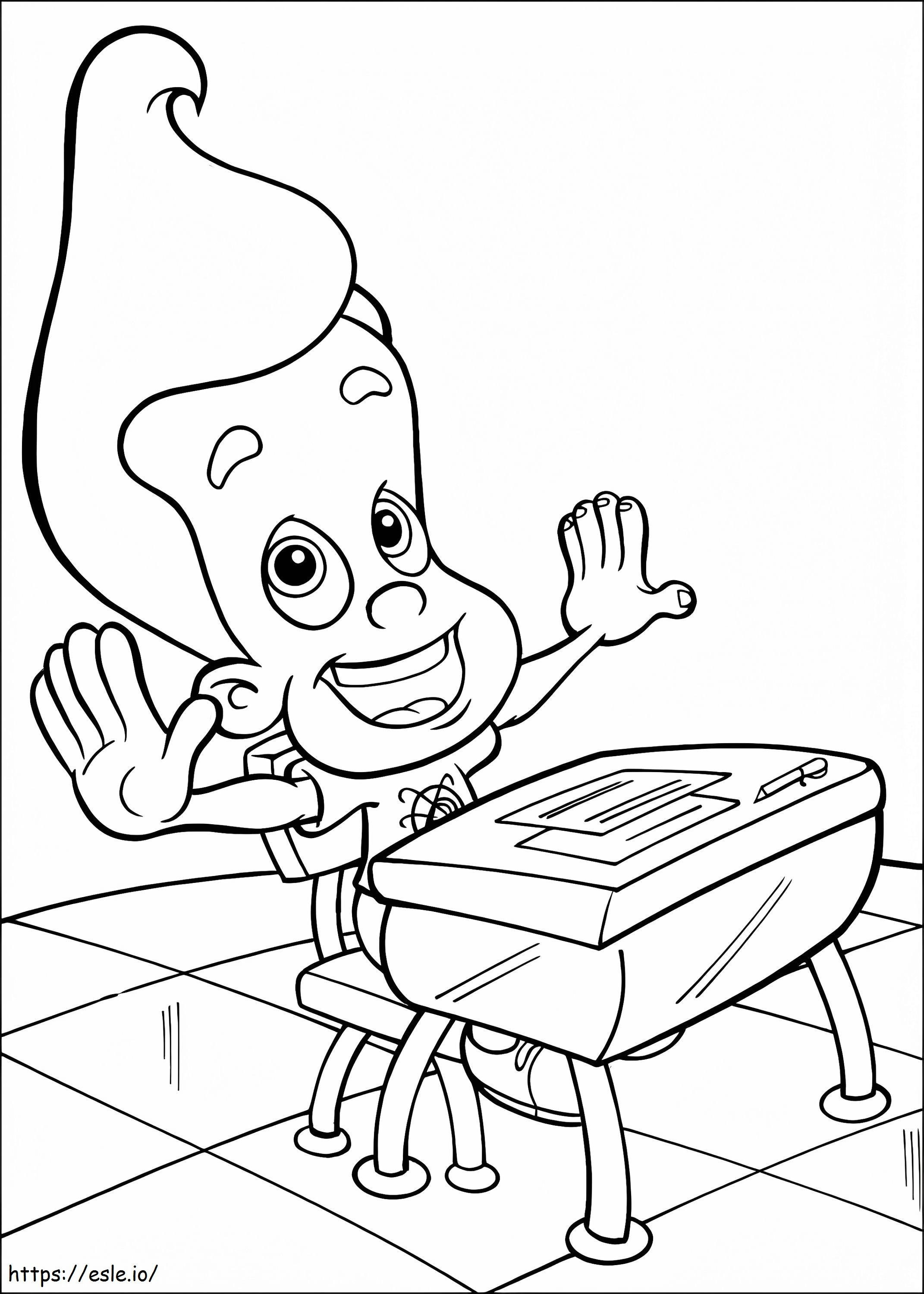Jimmy Neutron In Class coloring page