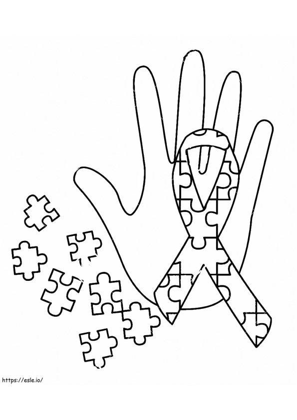 Autism Awareness Free Printable coloring page
