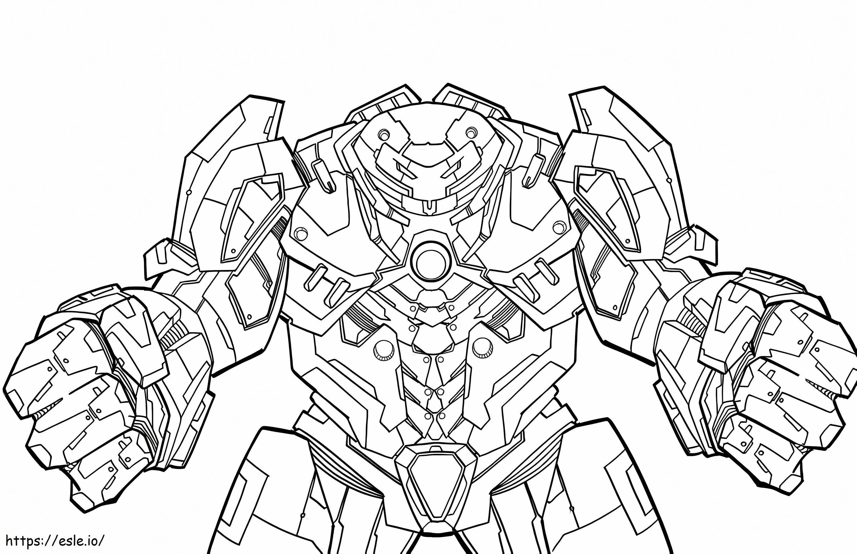 Hulkbuster Costume coloring page