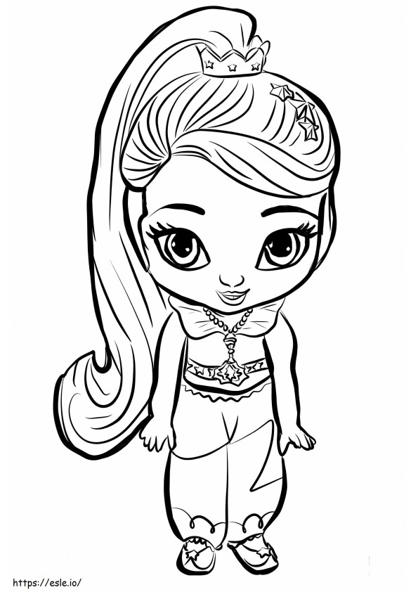 Princess Leah coloring page