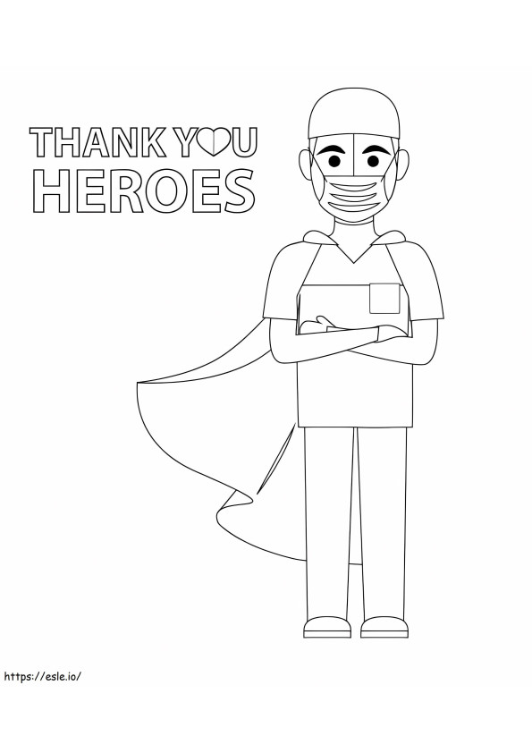 Thank You Doctor coloring page