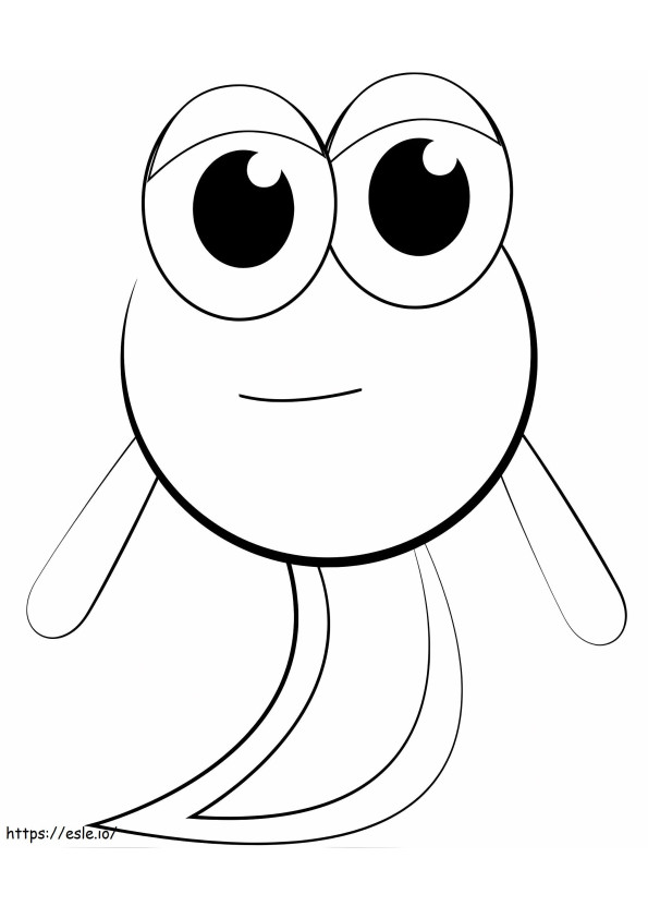 1559791089 Cartoon Frog A4 coloring page