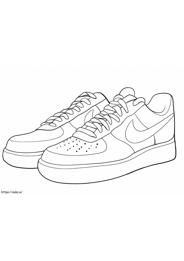 Air Force 1 Low coloring page