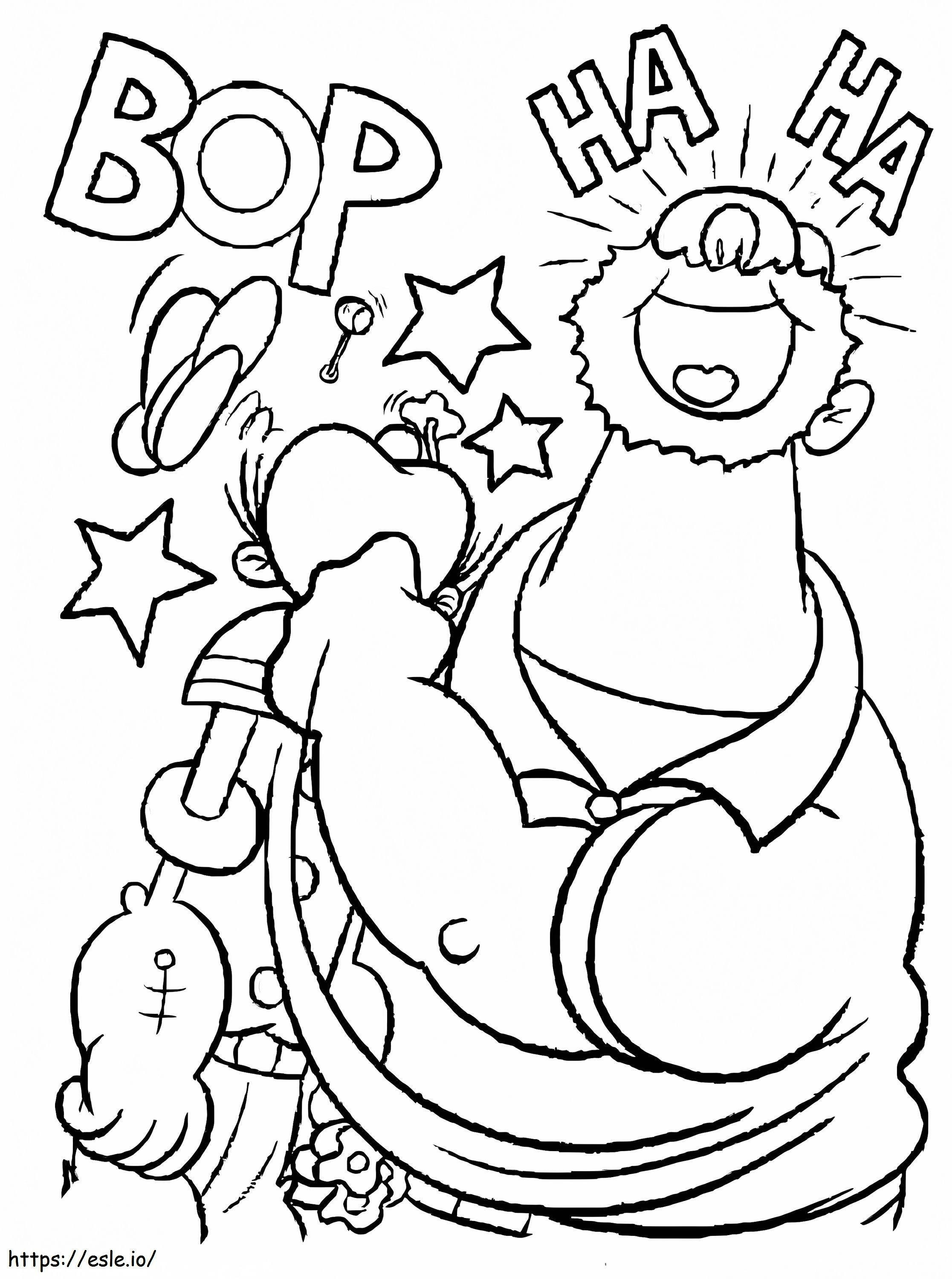 Bluto Beating Popeye coloring page