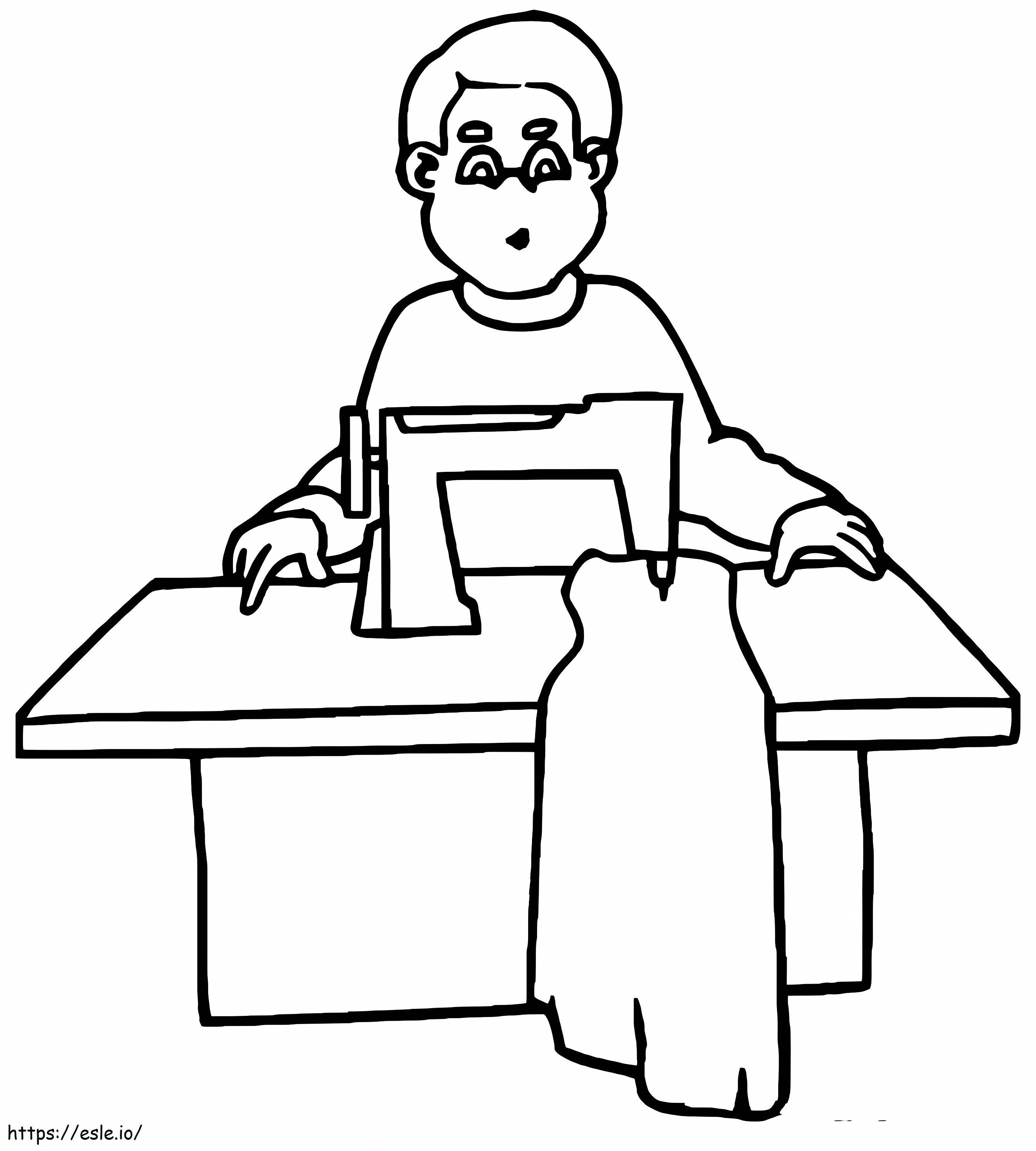 Tailor 1 coloring page