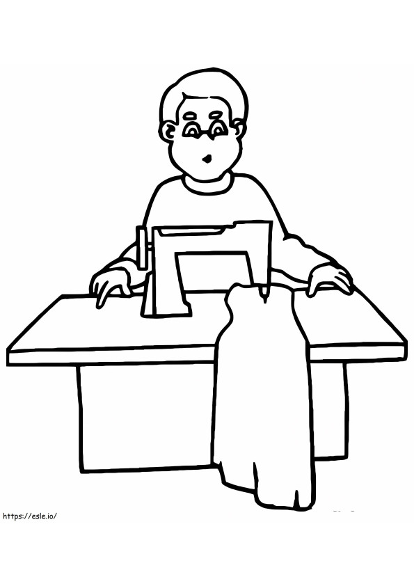 Tailor 1 coloring page