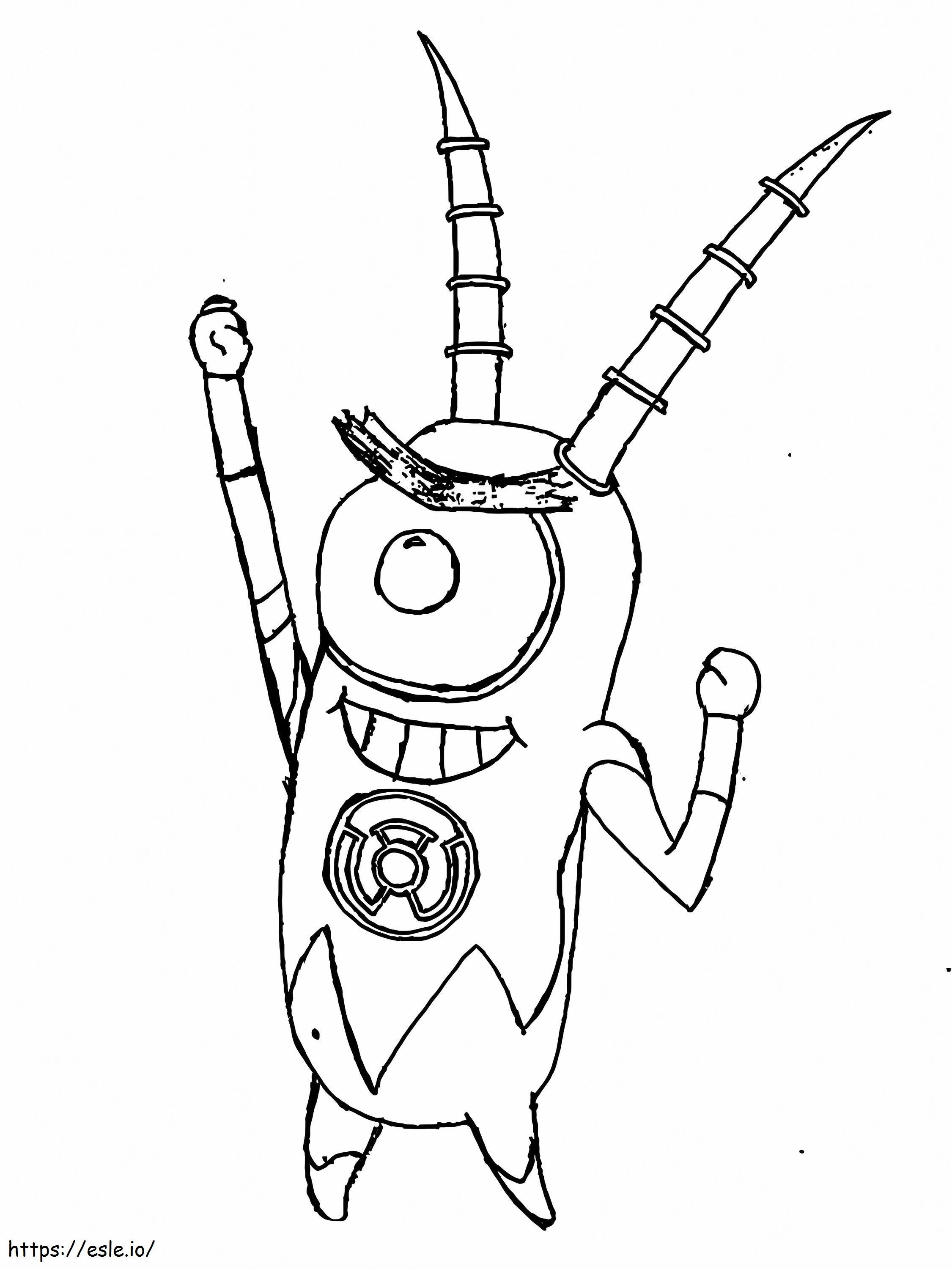 Plankton-Held ausmalbilder