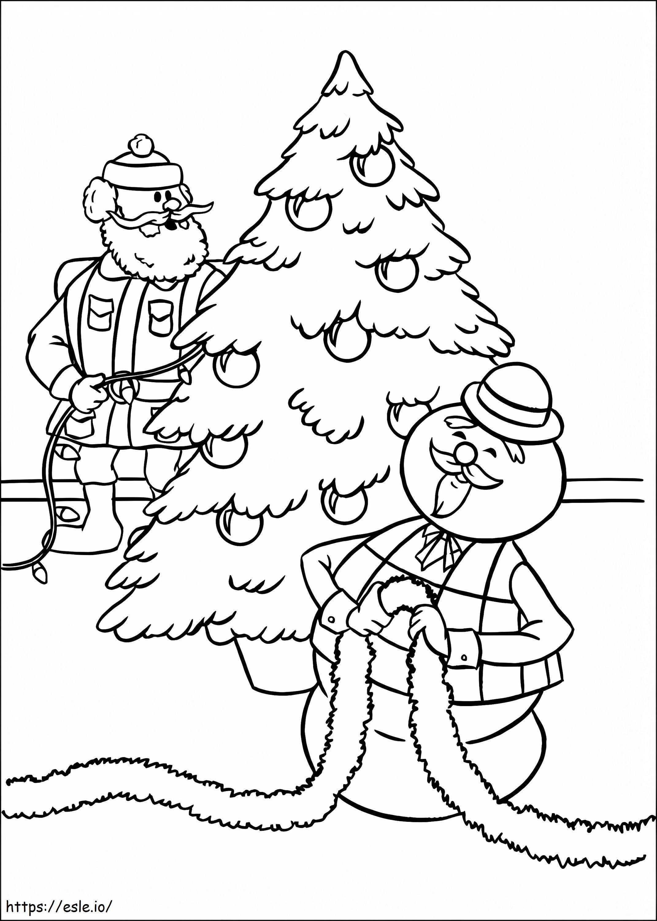 Sam The Snowman coloring page