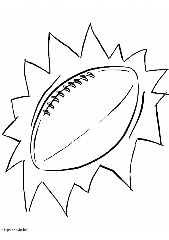 Printable American Football Ball coloring page