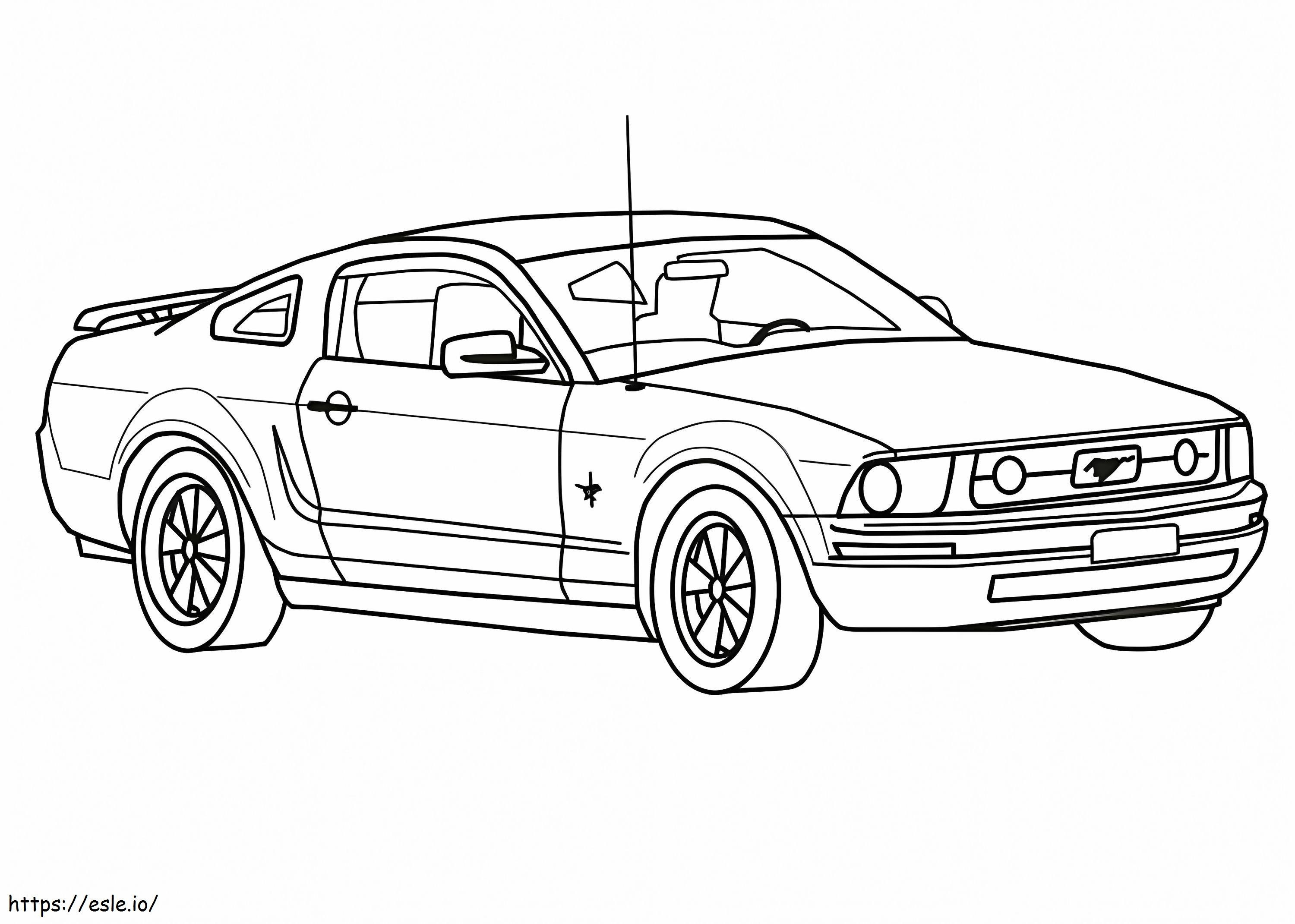 Cool Mustang coloring page