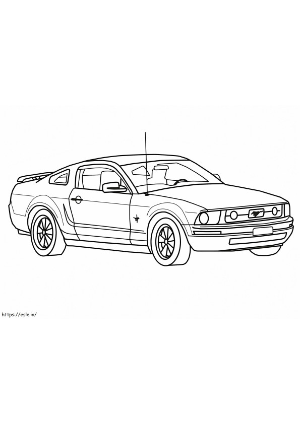 Coloriage Mustang cool à imprimer dessin
