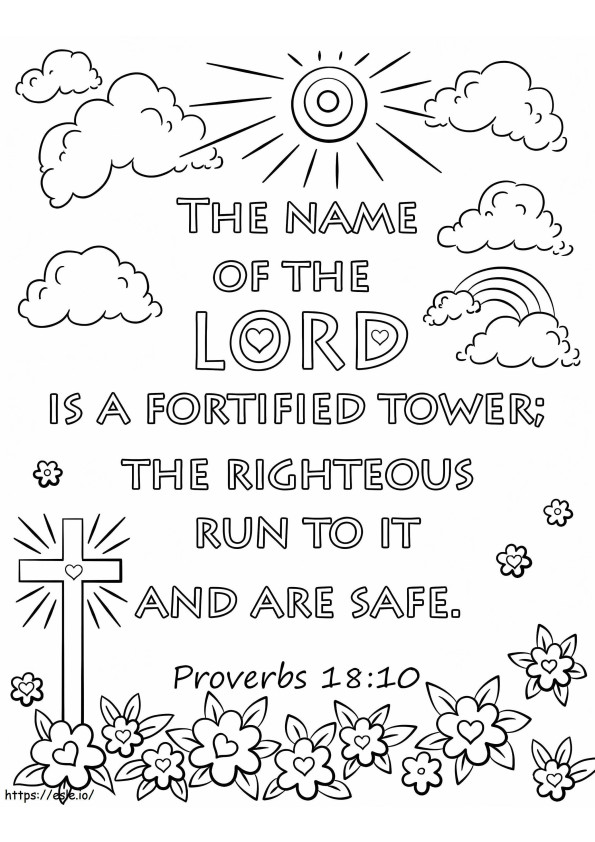 Bible Verse coloring page