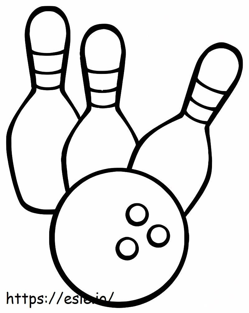 Online Bowling coloring page