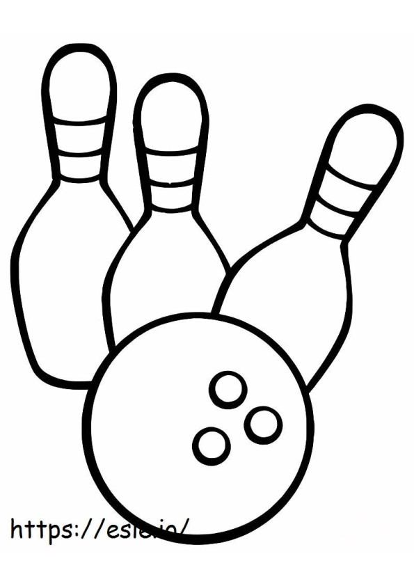 Online Bowling coloring page