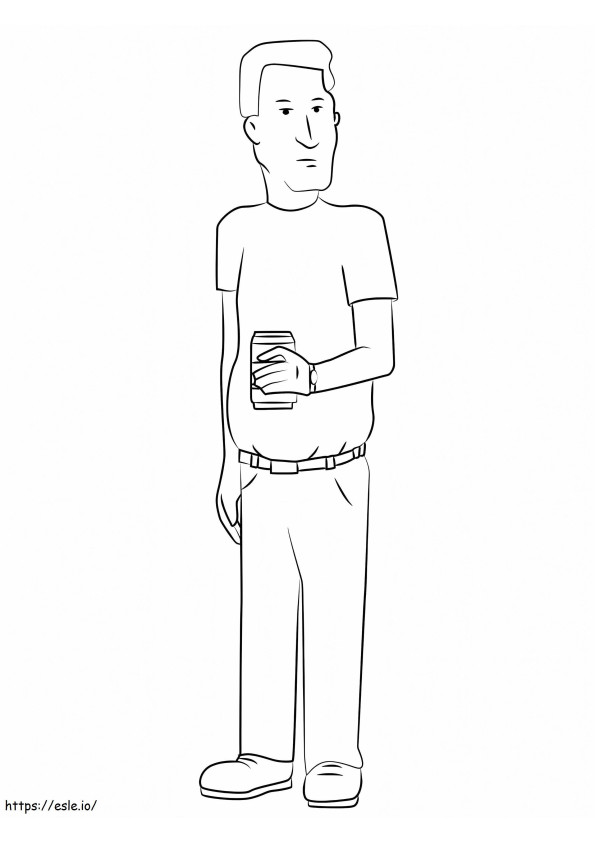 Boomhauer From King Of The Hill coloring page