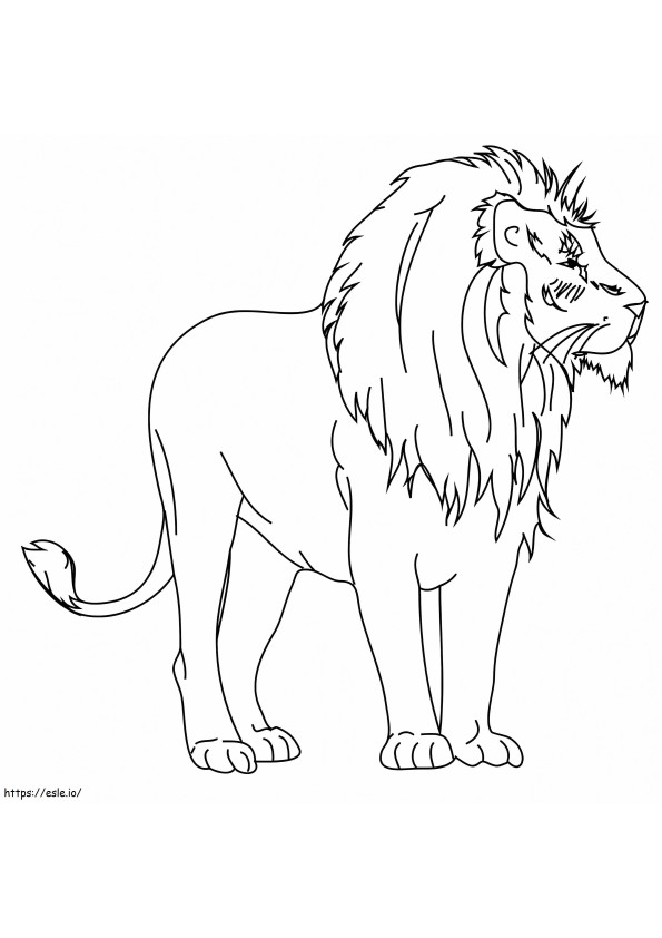 Normal Lion coloring page