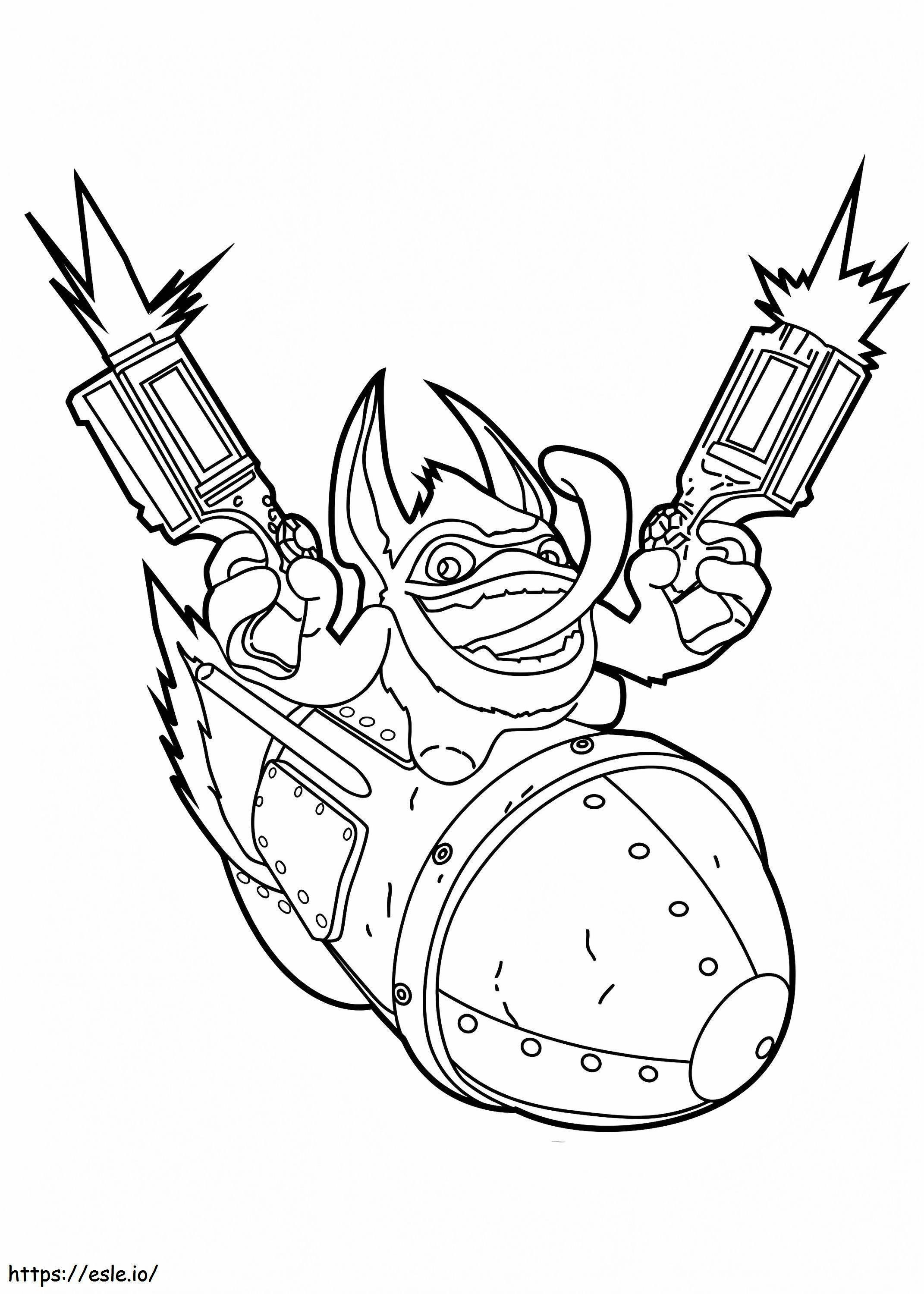 1536307490 Trigger Happy A4 coloring page