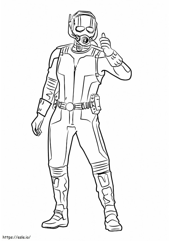 Ant Man Standing coloring page