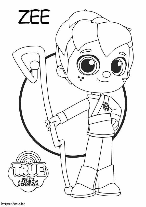 1581647561 Z123149 Zee From True And The Rainbow Kingdom Coloring coloring page