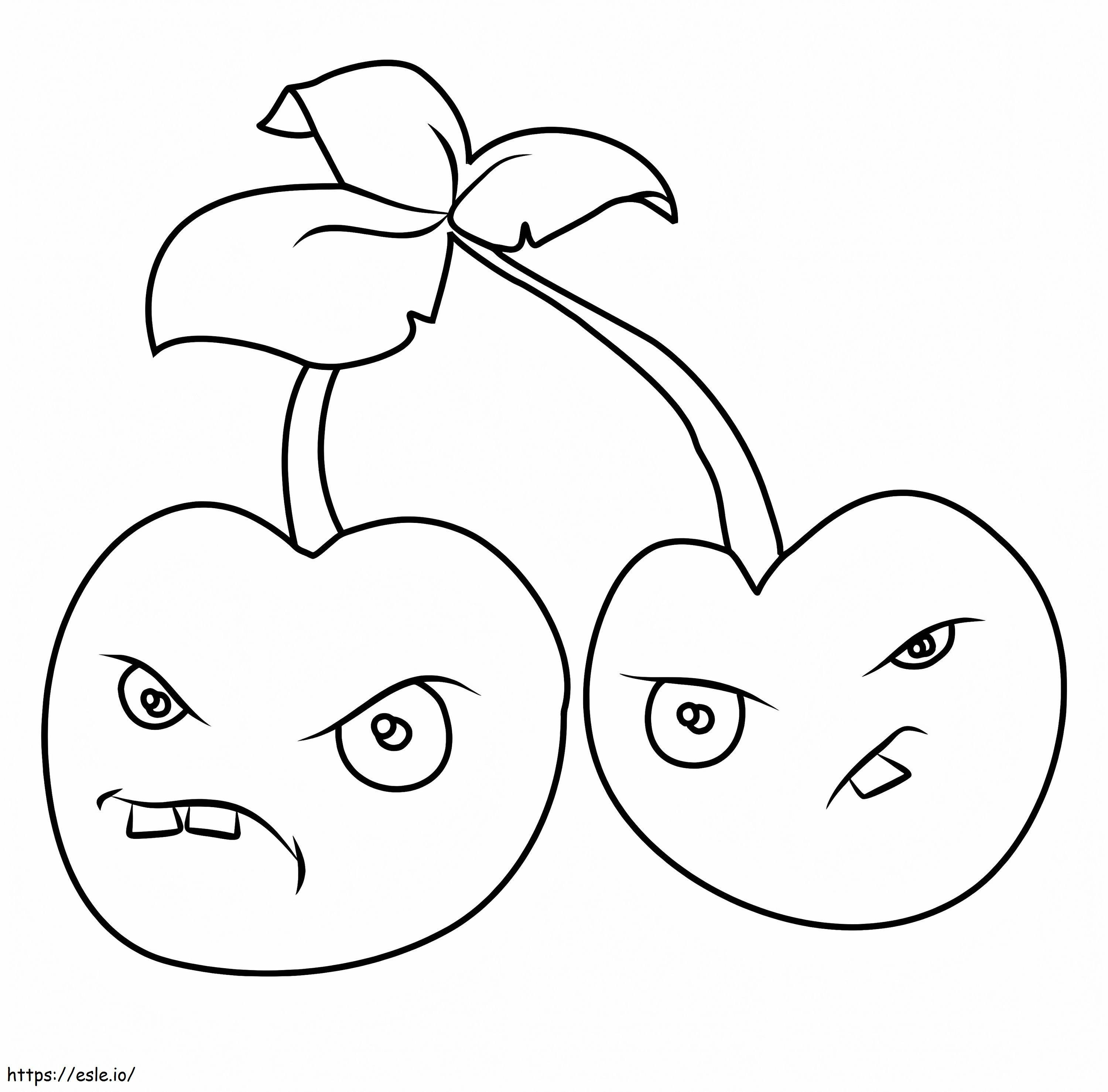 Two Cherry Bomb coloring page