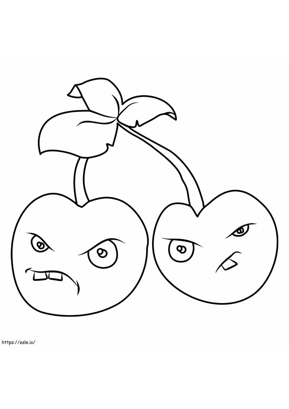 Two Cherry Bomb coloring page