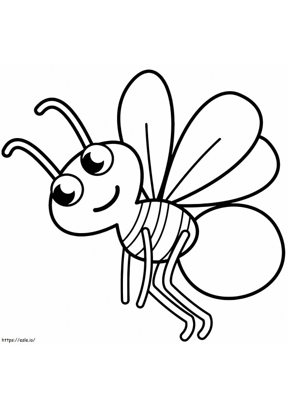 Adorable Firefly coloring page